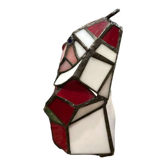 Hand Made LED Lighted Santa Claus Accent Lamp Lighted Art Glass by River of Good - Picture 11 of 12